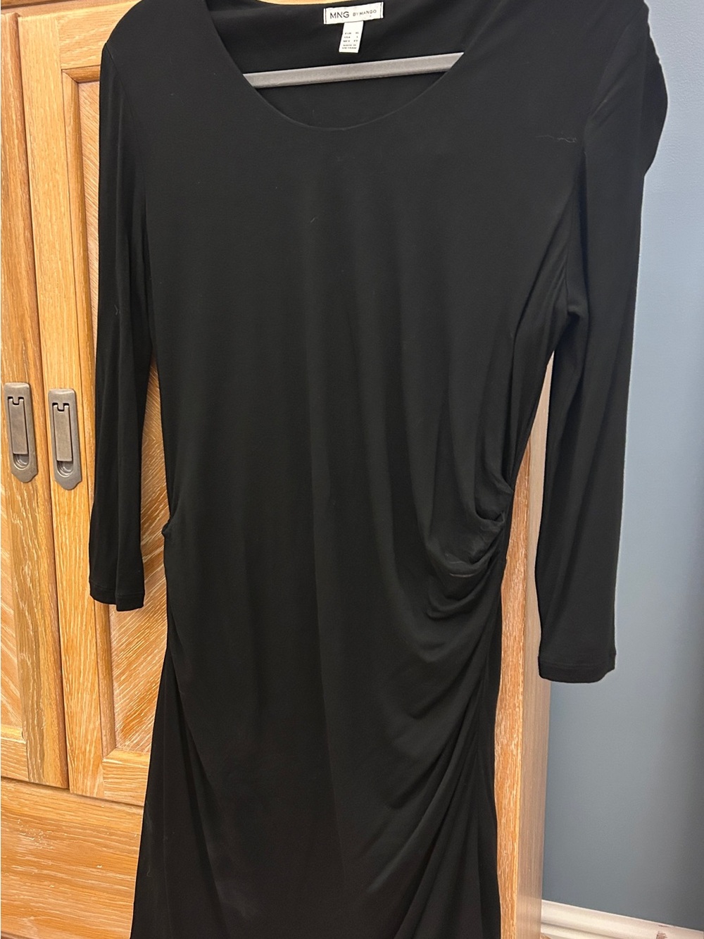 MNG by Mango black fitted dress